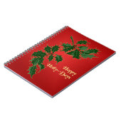 Happy Holly-Days kerstNotitieboek Notitieboek (Linkerzijde)