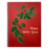 Happy Holly-Days kerstNotitieboek Notitieboek (Voorkant)