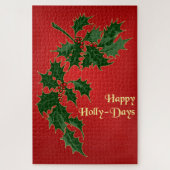 Happy Holly-Days-kerstpuzzle Legpuzzel (Verticaal)