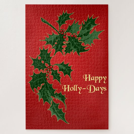 Happy Holly-Days-kerstpuzzle Legpuzzel (Verticaal)