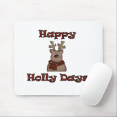 Happy Holly Days Muismat (Met muis)