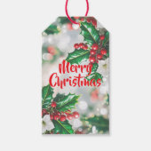 Happy Holly Dayz Christmas Gift Label Cadeaulabel (Voorkant)