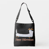 Happy Holweiner Dachshund Crossbody Tas (Achterkant)