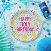 Happy Holy Birthday-Christelijk Kind Party Bord (Feest)