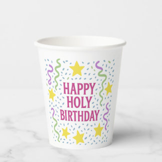 Happy Holy Birthday-Christelijke Kinder Party Pape Papieren Bekers