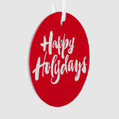 Happy Holydays Feestdagen Religieuze Kerstmis Ornament (voorkant)