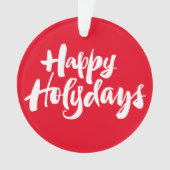 Happy Holydays Feestdagen Religieuze Kerstmis Ornament (voorkant)