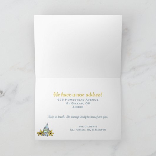 Happy Home - aankondiging nieuw adres (Binnen)