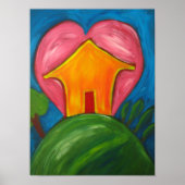 Happy Home afdrukken Poster (Voorkant)