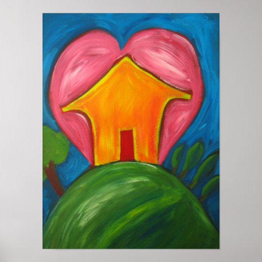 Happy Home afdrukken Poster (Voorkant)