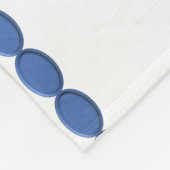 Happy Home Blue Stripes Fleece Blanket (Hoek)