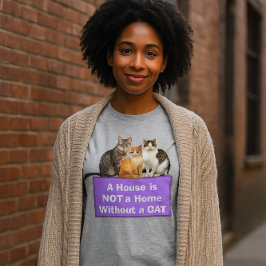 Happy Home / Cat Lover Gepersonaliseerd T-shirt