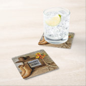 Happy Home Cowgirl Cowboystijl met cowboylaarzen Kartonnen Onderzetters (Insitu)