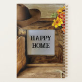 Happy Home Cowgirl Cowboystijl met cowboylaarzen Planner (Achterkant)