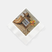 Happy Home Cowgirl Cowboystijl met cowboylaarzen Servet (Hoek)