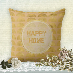 HAPPY HOME Golden Grunge Elegant Stijlvol Kussen