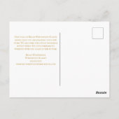 Happy Home Jubileum Chic Gold House Real Estate Briefkaart (Achterkant)