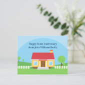 Happy Home Jubileum Custom Realtor Kaart (Staand voorkant)