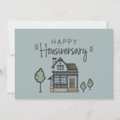 Happy Home Jubileum - Gepersonaliseerd huishouden Bedankkaart (Voorkant)