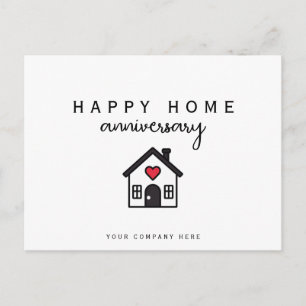 Happy Home Jubileum House Heart Realty Briefkaart