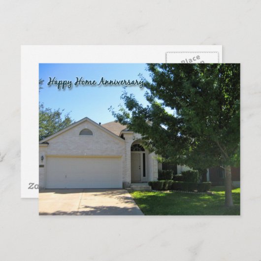 Happy Home Jubileum Kaarten (Voorkant / Achterkant)