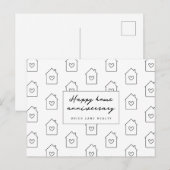 Happy Home Jubileum Makelaardij Briefkaart (Voorkant / Achterkant)