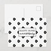 Happy Home Jubileum Realty Briefkaart (Voorkant / Achterkant)