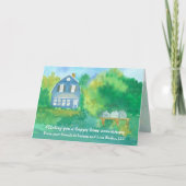 Happy Home Jubileum uit Realtor Farmhouse Kaart (Voorkant)