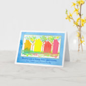 Happy Home-Jubileum uit Realtor-huizen Kaart (Gele Bloem)