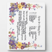 Happy Home Recipe Fotoplaat (Voorkant)