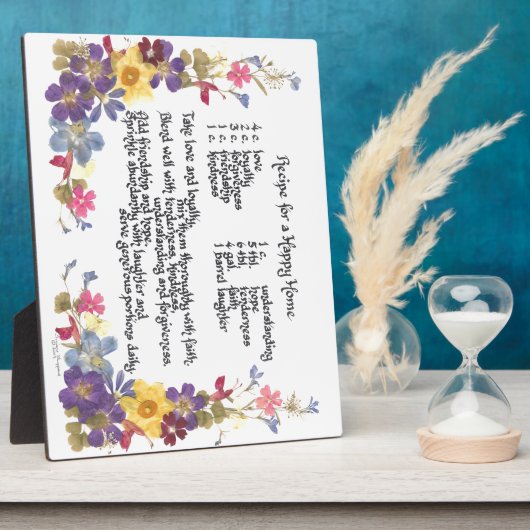 Happy Home Recipe Fotoplaat (Zijkant)