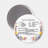 Happy Home Recipe Magneet (Voorkant / Achterkant)