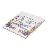 Happy Home Recipe Tegeltje (Zijkant)