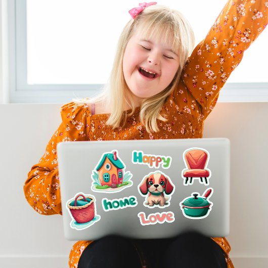 Happy Home Schattige Puppy Stickers Set