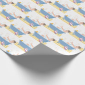 Happy Home Spa Day - vrouw in badkuip Cadeaupapier (Hoek)