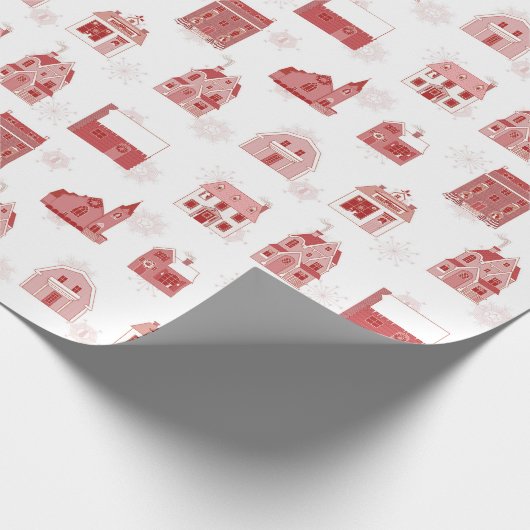 Happy Homes Christmas Village Holiday Cadeaupapier (Hoek)