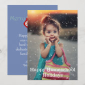 Happy Homeschool Feestdagen Feestdagenkaart (Voorkant / Achterkant)