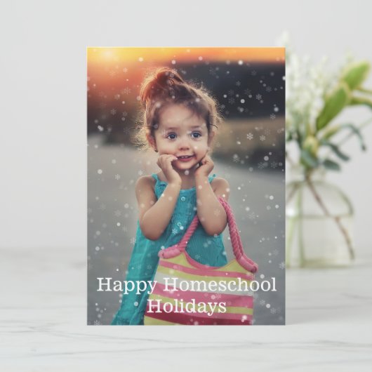 Happy Homeschool Feestdagen Feestdagenkaart (Staand voorkant)