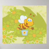 Happy Honey Bee Poster (Voorkant)