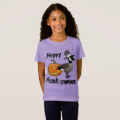Happy Honk-vrouw Funny Canada Goose Halloween T-shirt (Voorkant volledig)