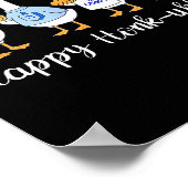 Happy Honkukkah Hanukkah Funny Chanukah Jewish Fes Poster (Hoek)