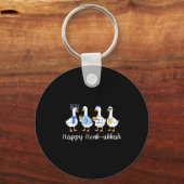 Happy Honkukkah Hanukkah Funny Chanukah Jewish Fes Sleutelhanger (Voorkant)