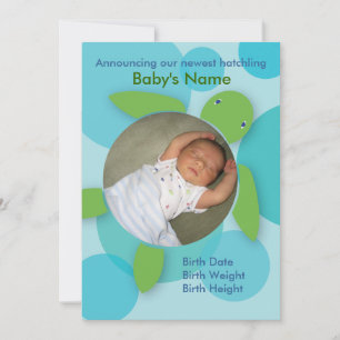 Happy Honu (Bubbles) Aankondiging van geboorte