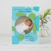 Happy Honu (Bubbles) Aankondiging van geboorte (Staand voorkant)