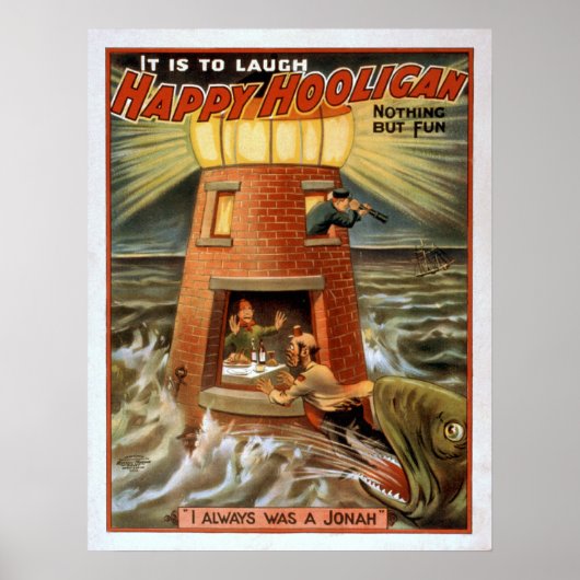 HAPPY HOOLIGAN Comedy Act VAUDEVILLE Poster (Voorkant)