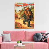 Happy Hooligan "Het is om te lachen" Poster theate Canvas Afdruk (Insitu (Woonkamer))