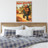 Happy Hooligan "Het is om te lachen" Poster theate Canvas Afdruk (Insitu (Slaapkamer))