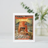 Happy Hooligan Lighthouse en Jonah Play Briefkaart (Staand voorkant)