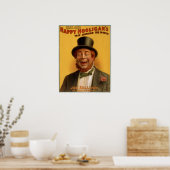 Happy Hooligan's reis over de hele wereld Poster (Keuken)