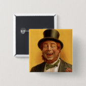 Happy Hooligan's reis over de hele wereld Vierkante Button 5,1 Cm (Voorkant /achterkant)